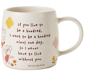 Hallmark Disney Winnie the Pooh Quote Mug, 17.5 oz. New With Tag