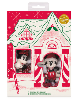 Hallmark Disney Holiday Ever After Mickey Minnie Ornaments Set New With Box