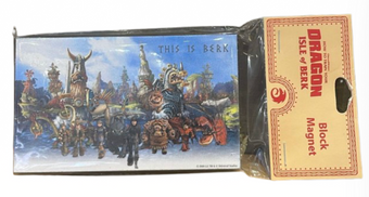 Universal Studios How To Train Your Dragon "This is Berk" Block Magnet New W Tag