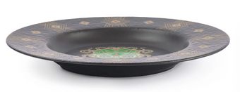 Universal Studios Wicked Plate Emerald City Wizard Black New With Tag