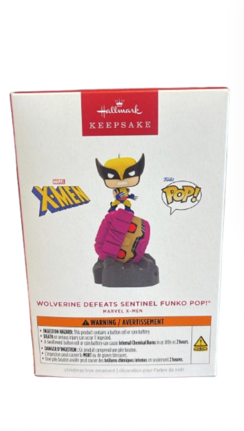 Hallmark Keepsake 2025 Wolverine Defeats Sentinel Funko POP! Ornament w Light N