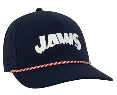Universal Studios Jaws 50th Anniversary Adult Flat Bill Cap Baseball Hat New Tag