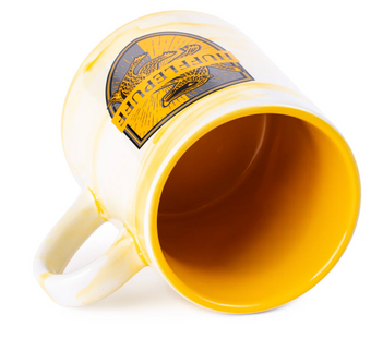 Universal Studios Harry Potter Hufflepuff Ornate Emblem Coffee Mug New W Tag