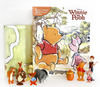 Disney Winnie the Pooh Classic My Busy Books - 10 Figurines and a Playmat New