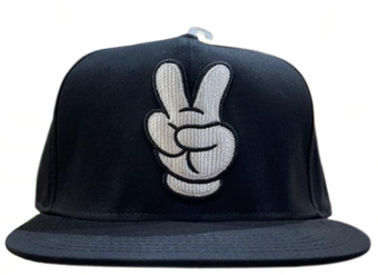 Disney Parks Mickey Mouse Peace Sign Baseball Adult Cap Hat New With Tag