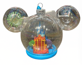 Disney Parks WDW Four Parks Icons Globe Ball Christmas Ornament New With Tag