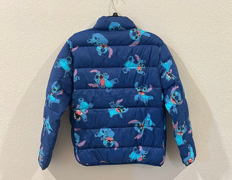 Disney Parks Stitch Puffer Jacket Size Large New with Tag