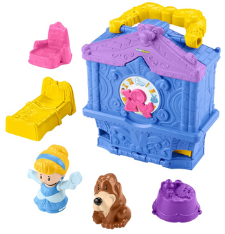 Fisher-Price Little People Toy Disney Princess Cinderella On-The-Go Playset New