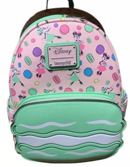 Disney Parks Epcot France Minnie Mouse Macarons Loungefly Backpack New with Tag