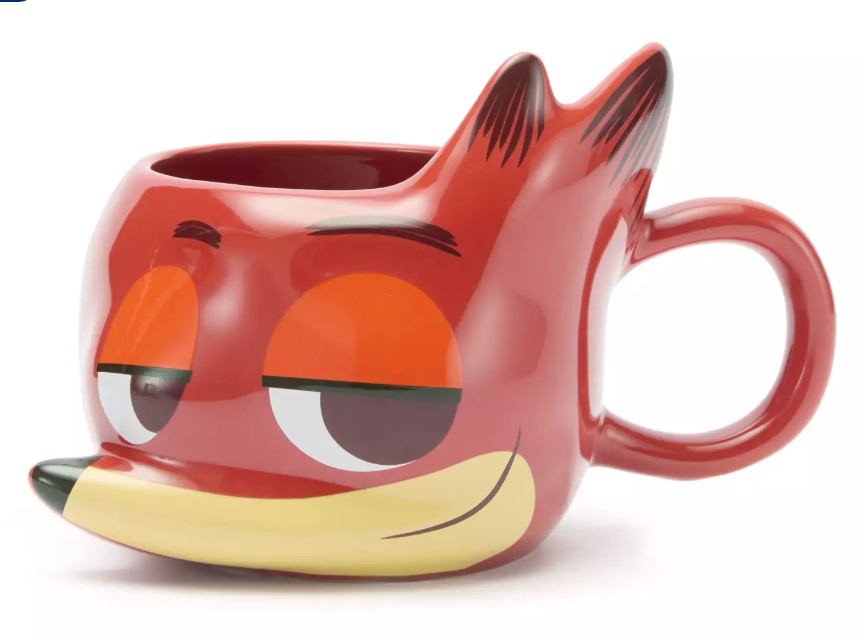 Disney Parks Nick Wilde Sculpted Coffee Mug, Zootopia New With Tag
