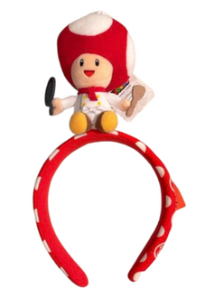 Universal Studios Chef Toad Character Headband Plush Nintendo World New W Tag