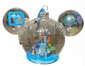 Disney Parks WDW Four Parks Icons Globe Ball Christmas Ornament New With Tag