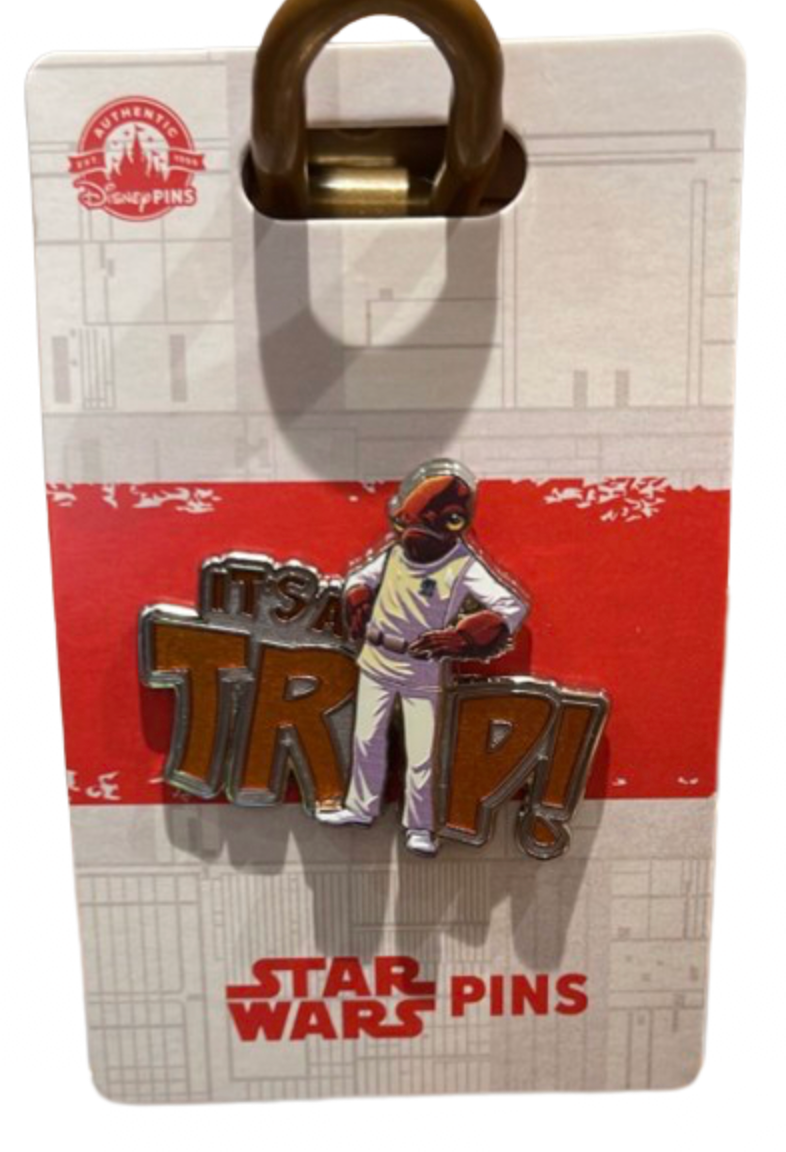 Disney Parks Star Wars "It's a Trap" Pin New With Card