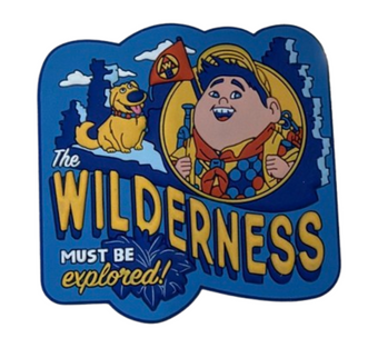 Disney Parks Pixar UP Russell and Dug Wilderness Explore Magnet New With Tag