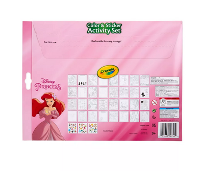 Disney Crayola Princess Color & Sticker Activity Set New