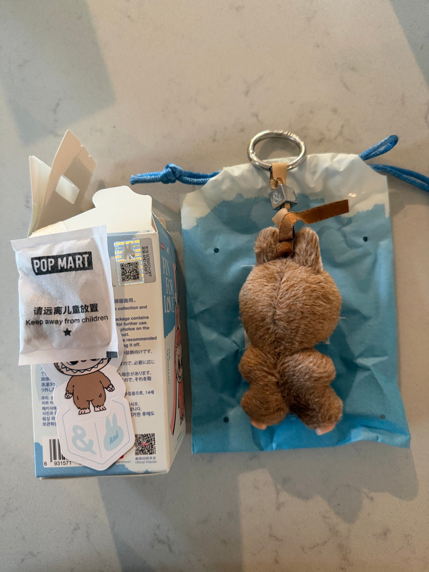 Pop Mart Labubu The Monsters Pin for Love Letter & Plush Keychain USA New