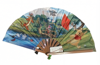 Disney Parks Winnie the Pooh Tigger Piglet Eeyore Hand Fan New With Tag