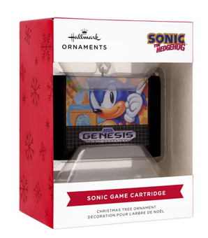 Hallmark Sonic The Hedgehog Game Cartridge Christmas Ornament New with Box