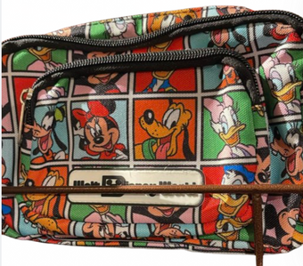 Disney Parks Walt Disney World Mickey & Friends Comic Hip Bag New W Tag