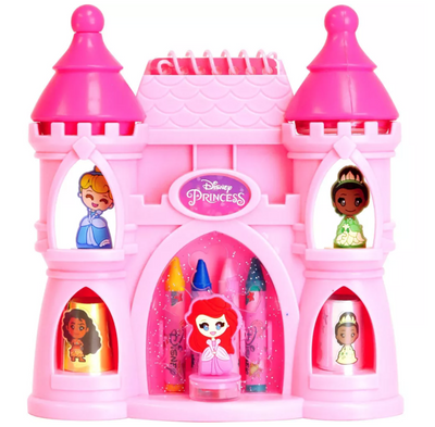 Disney Princess Castle Design Set with Stickers Crayons Stampers New