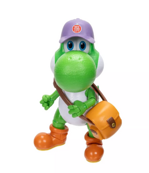 The Super Mario Galaxy Movie 5” Yoshi Figure with Hat Sunglasses Satchel New