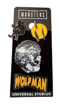 Universal Studios Monsters The Wolf Man 4-Pin Set New With Card