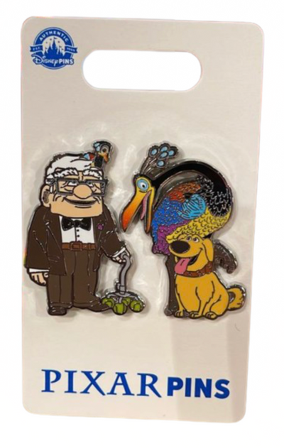 Disney Parks Pixar Up Carl Dug & Kevin Pin Set New with Card