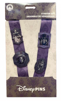 Disney Parks Haunted Mansion Wallpaper Pin Starter Set New with Tag