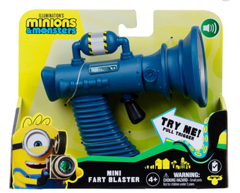 Illumination's Minions & Monsters Mini Fart Blaster Toy New With Tag
