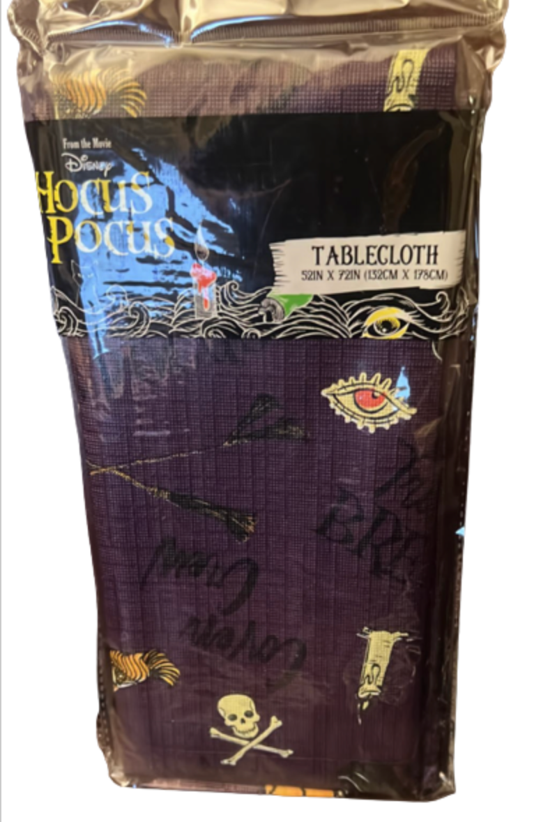 Disney HOCUS POCUS Table Cover Birthday Party Supplies Halloween New With Tag