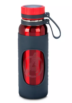 Disney Parks Marvel Avengers Stainless Steel Water Bottle with Sleeve New