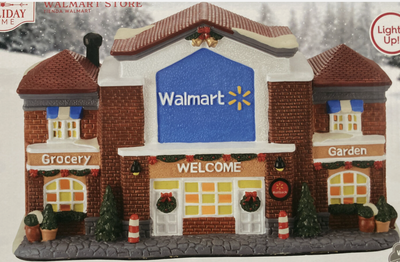 Holiday Time 2023 WALMART STORE CHRISTMAS VILLAGE HOUSE Lights Up New in Box