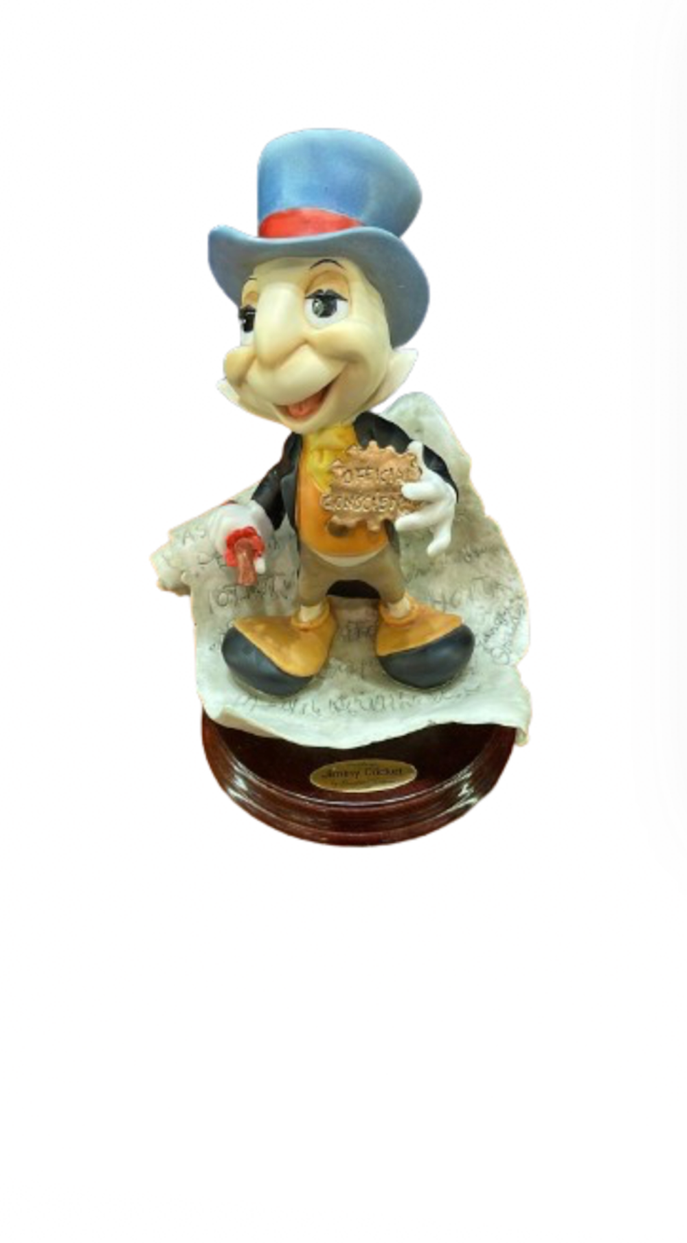 Disney Parks Jiminy Cricket Figure by Giuseppe Armani Arribas Brothers New w Box