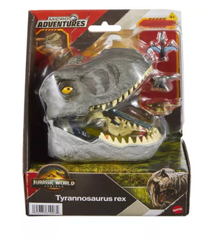 Jurassic World Rebirth Micro Adventure Playset Tyrannosaurus Rex Head Figure New
