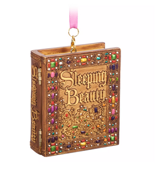Disney Parks Sleeping Beauty Storybook Musical Sketchbook Christmas Ornament New