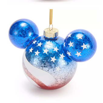 Disney Parks Mickey Mouse Icon Ball Christmas Ornament Americana New With Tag