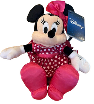 Disney Parks Minnie Mouse Valentine's Day Love Heart Plush 13'' Toy New with Tag