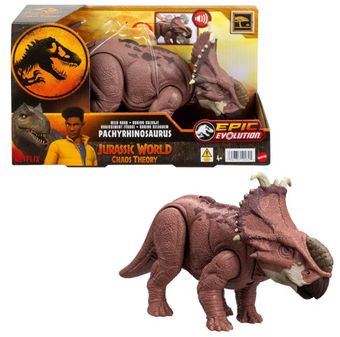 Jurassic World Wild Roar Pachyrhinosaurus Action Figure Toy New With Tag