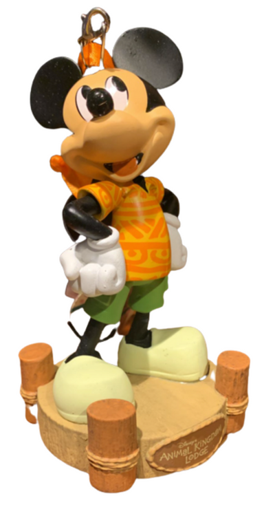 Disney Parks Animal Kingdom Lodge Mickey Mouse Christmas Ornament New With Tag