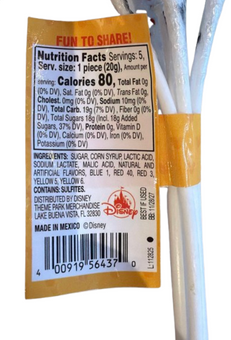 Disney Parks Lollipops - Mickey Mouse - 5 Pack Flavors New With Tag