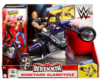 WWE Wrekkin' Boneyard Slamcycle Set Toy New With Box