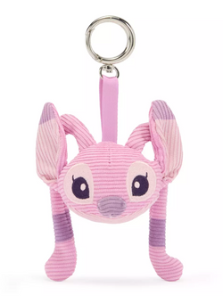 Disney Parks Angel Corduroy Plush Keychain Bag Charm Lilo & Stitch New with Tag