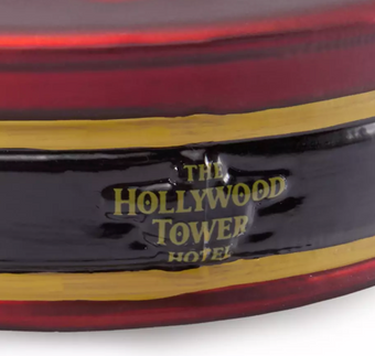 Disney Parks Hollywood Tower Hotel Bellhop Cap Glass Christmas Ornament New Tag