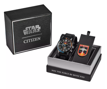 Disney Parks Rebel Pilot Watch and Pin Set Citizen Star Wars A New Hope New