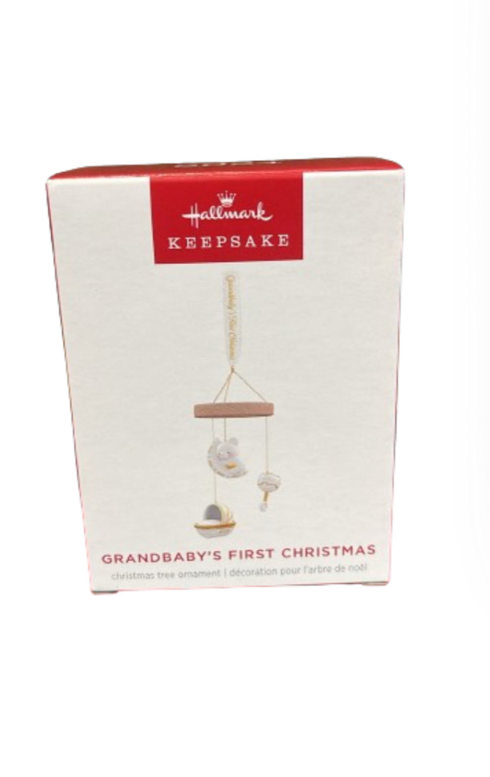 Hallmark 2024 Keepsake Grandbaby's First Christmas Porcelain Ornament New w Box