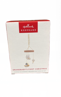 Hallmark 2024 Keepsake Grandbaby's First Christmas Porcelain Ornament New w Box