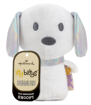 Hallmark Itty Bittys Peanuts 75th Anniversary Snoopy Plush New with Tag