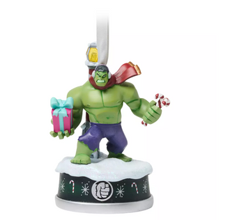 Disney Parks Hulk Holiday Light Up Living Magic Sketchbook Christmas Ornament N
