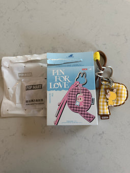 Pop Mart Labubu The Monsters Pin for Love Letter Pendant P Keychain USA New