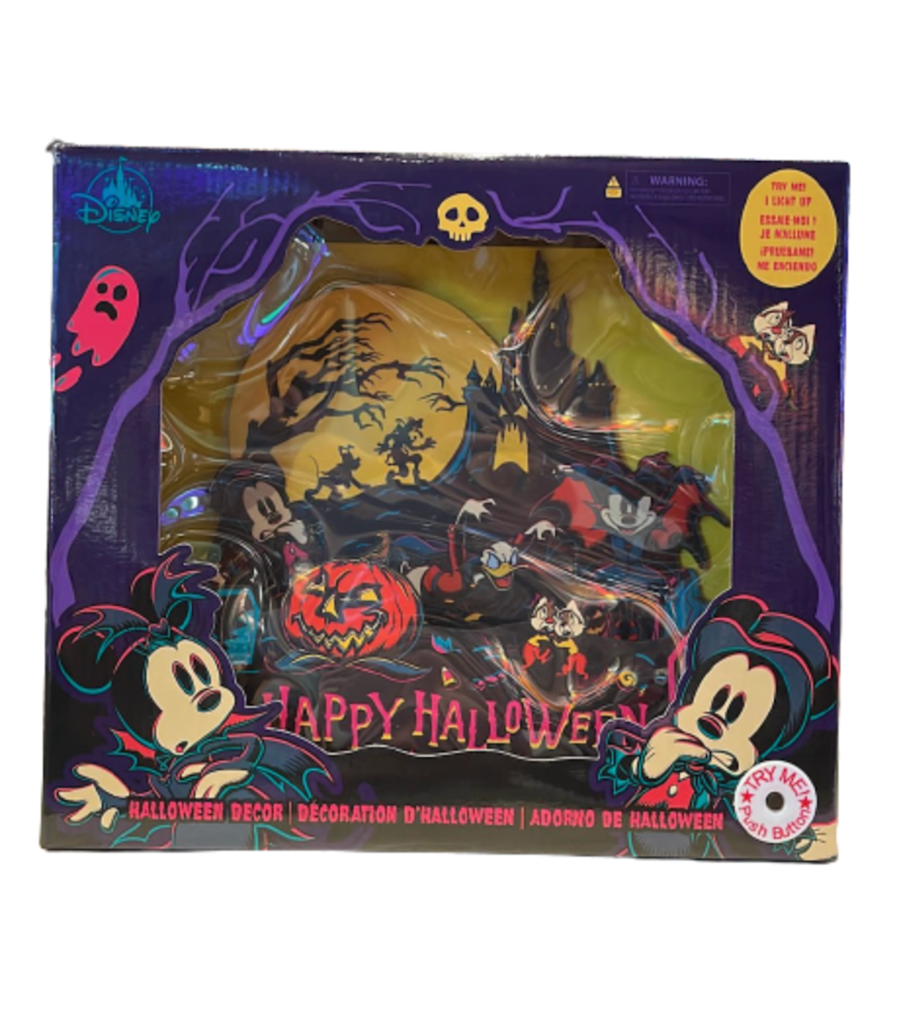 Disney Parks 2023 Mickey and Friends Light Up Halloween Decor New with Box